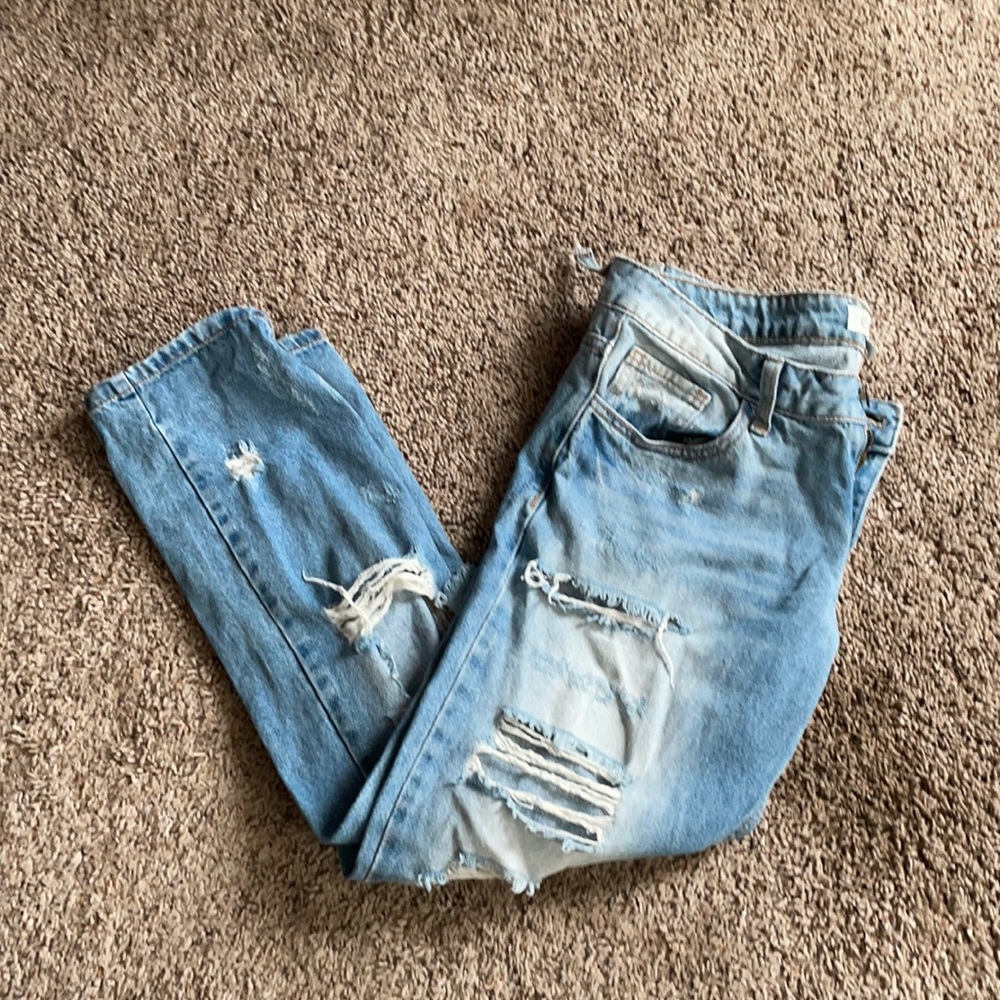 Distressed Cello Cropped Jeans